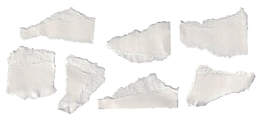 collection of torn paper