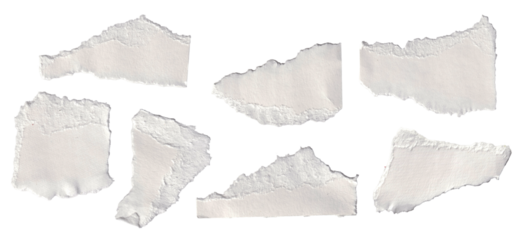 collection of torn paper