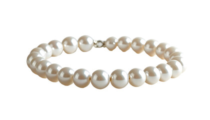 Elegant, white pearl bracelet. Classic style, a beautiful jewelry piece
