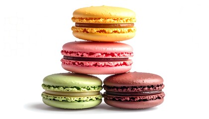 A Delightful Stack of French Macarons
