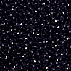 Glitter seamless pattern in deep black, sequin vector background. Glitter pattern effect for washi tape, fabric, wrapping paper, or digital projects. Drag to swatches panel to use.