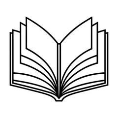 open book vector illustration