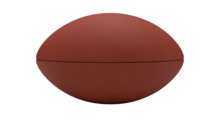 Isolated American football ready for action, popular sport equipment for practice