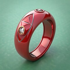 diamond ring on transparent background