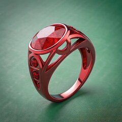 diamond ring on transparent background