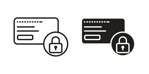 Credit limit icons in line stroke outline art and clip art