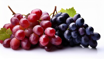 Fototapeta premium red and black grapes