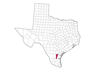 Location Of Jim Wells County in Texas Map, USA