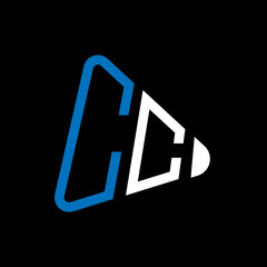 CC letter logo design. CC creative initials letter logo concept. CC letter design.
