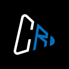 CR letter logo design. CR creative initials letter logo concept. CR letter design.