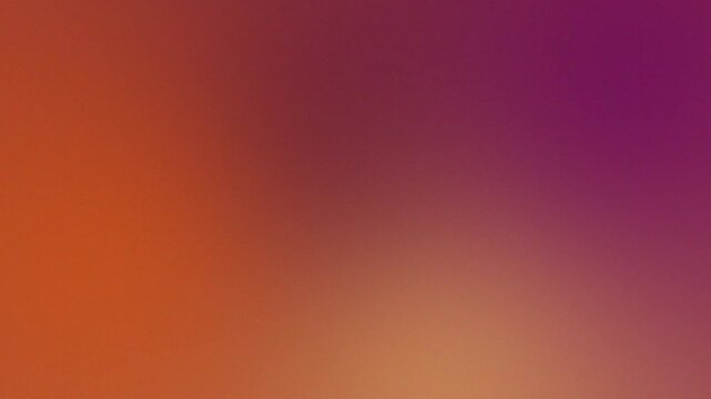 Orange and purple gradient background animation with smooth abstract motion and copy space for modern dynamic video backdrops with noise texture loop