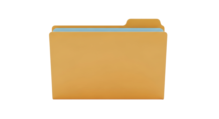 Isolated Yellow Computer Folder Document File Icon Flat Vector Graphic Illustration