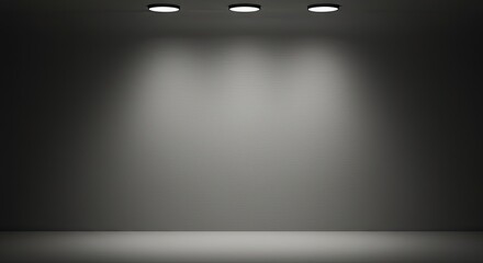 Minimalist background a clean gray surface with a single soft light source. 