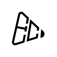EC letter logo design. EC creative initials letter logo concept. EC letter design.
