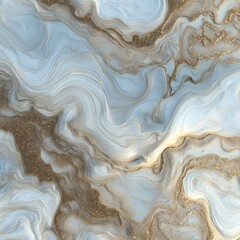 Fototapeta premium Marble Elegance: Captivating close-up showcases the luxurious swirls and textures of marble, its rich, gold veins interwoven with the cool, serene tones, evoking a sense of timeless luxury.