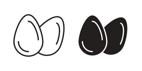 Almond icons in line stroke outline art and clip art