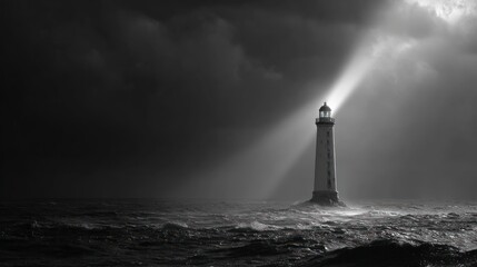 Lighthouse guiding light