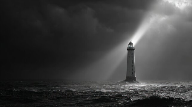 Lighthouse guiding light