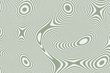 Abstract organic swirling pattern of light green and white concentric circles and lines