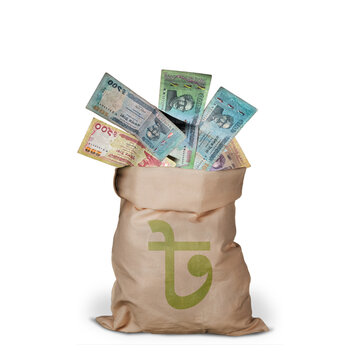 Bangladeshi Taka bag - BDT -  Bag of Money