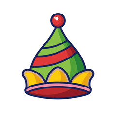 Find the perfect party hat green and red striped cone hat for your next celebration or event