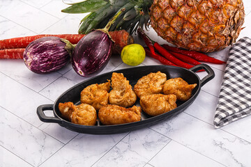 Tibetian fried momo stuffed dumplings