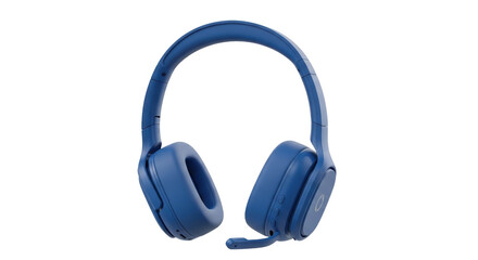 Isolated Over-Ear Headphones, Blue Portable Audio Device, Consumer Electronics, Headset