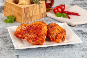 Baked marinated crispy chicken tighs