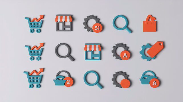 Marketplace Aggregator Icons Collection