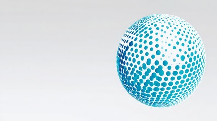 Vector spherical dotted texture background in modern style.