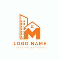 Letter real-estate logo design