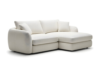 Fototapeta premium modern sofa isolated on white background