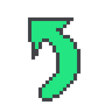 Arrow Up Forward icon Style pixel art 32x32