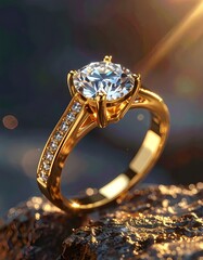 A Stunning Diamond Engagement Ring
