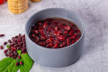Tasty boiled red kidney beans