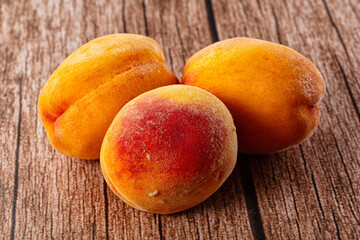 Fresh juicy ripe sweet peaches