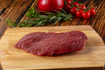 Raw classic beef steak for grill