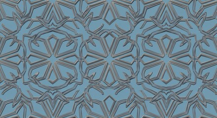 Seamless geometric pattern interweaving lines monochromatic scheme subtle texture. 