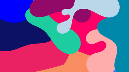 abstract colorful organic fluid background with vibrant colors contemporary art