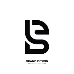 Letter Sb or Bs minimal initial unique simple logo