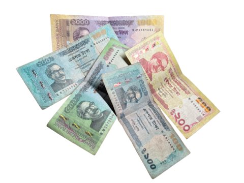 Bangladeshi Taka Notes - BDT 100, 200, 500, 1000 TK Notes