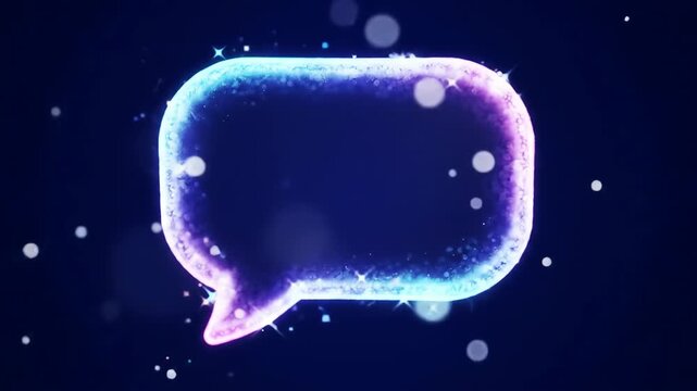 Abstract vector illustration of a blue cosmic background with stars, cells, and light spheres