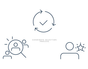 Human Resource - Candidate Selection - Stock Icon