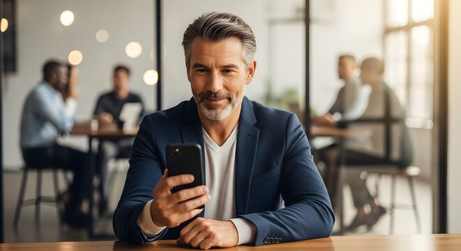 Sharp Business Professional Man in Modern Office Meeting
