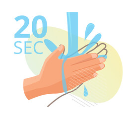 Hygiene - 20 Second Handwash Stock Icon
