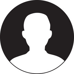Simple Person Icon Silhouette Vector Illustration