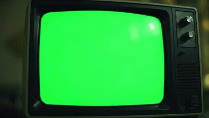 Vintage TV screen flickering with static noise, ideal for retro technology or nostalgic media projects with a distinct analog feel and glitch effects - Powered by Adobe