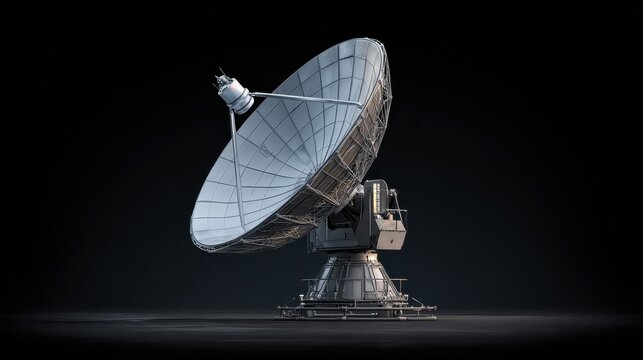 Advanced Satellite Dish Designed for Accurate Weather Prediction and Data Collection, Featuring Cutting-Edge Technology for Enhanced Smart Solutions