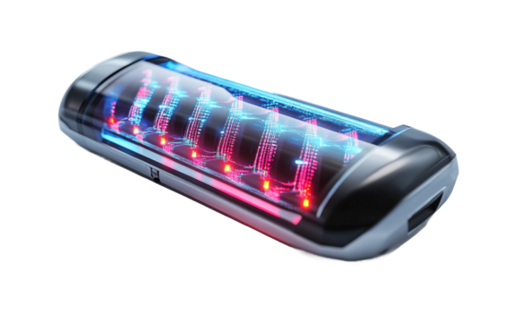 High tech DNA analysis tool showcasing portable biotechnology and laboratory precision isolated on transparent background PNG