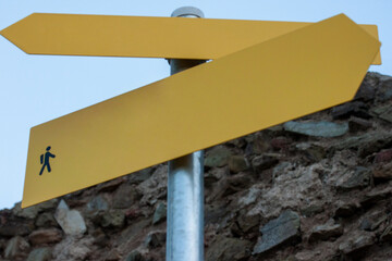 direction sign post